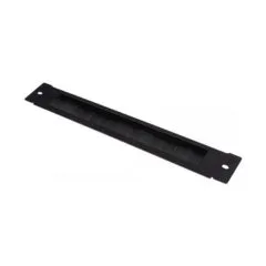 Brush strip 380 mm x 57 mm for Good Connections® 19" wall housing FLAT pack (GC-RFxxxS), deep black (RAL9005)
