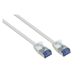 RNS® patch cable SlimLine, Cat.6A, U/FTP, PiMF, halogen-free (LSZH), 500MHz, CU, white, 0.25m, Good Connections®
