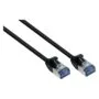 RNS® patch cable SlimLine, Cat.6A, U/FTP, PiMF, halogen-free (LSZH), 500MHz, CU, black, 0.5m, Good Connections®