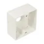 Cleaner housing, 80x80x40mm, pearly white RAL1013, Good Connections®