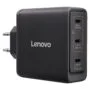 N Lenovo Multi-Port USB-C 100W GaN-Ladegerät/ Netzteil Schwarz inkl. USB-C Kabel (1,8m)