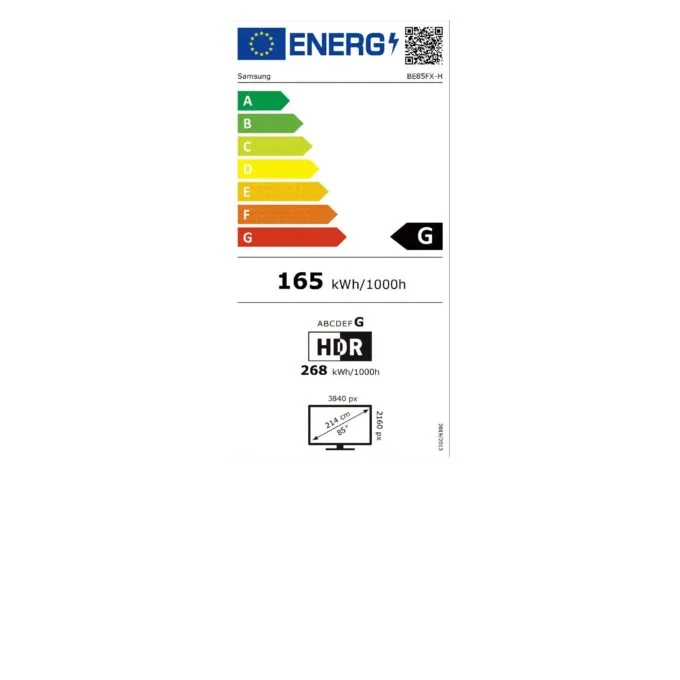 214,6cm/85" (3840x2160) Samsung BE85FX-H 16:9 4K Edge LED 8ms HDMI USB LAN Bluetooth VESA Speaker Black — image 6