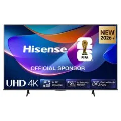 108.0cm/43" (3840x2160) Hisense 43A6S Smart TV 4K UHD 8ms 60Hz HDMI USB LAN HDR VESA WiFi Bluetooth Black