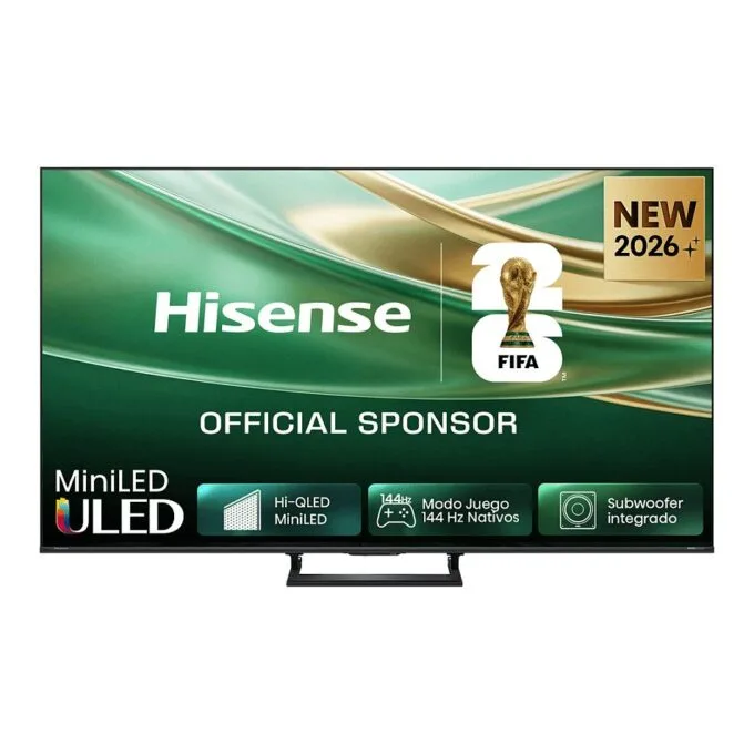 215.0cm/85" (3840x2160) Hisense 85E8S Smart TV 4K ULED 6ms 144Hz HDMI USB HDR WiFi Bluetooth Black/Grey — image 1