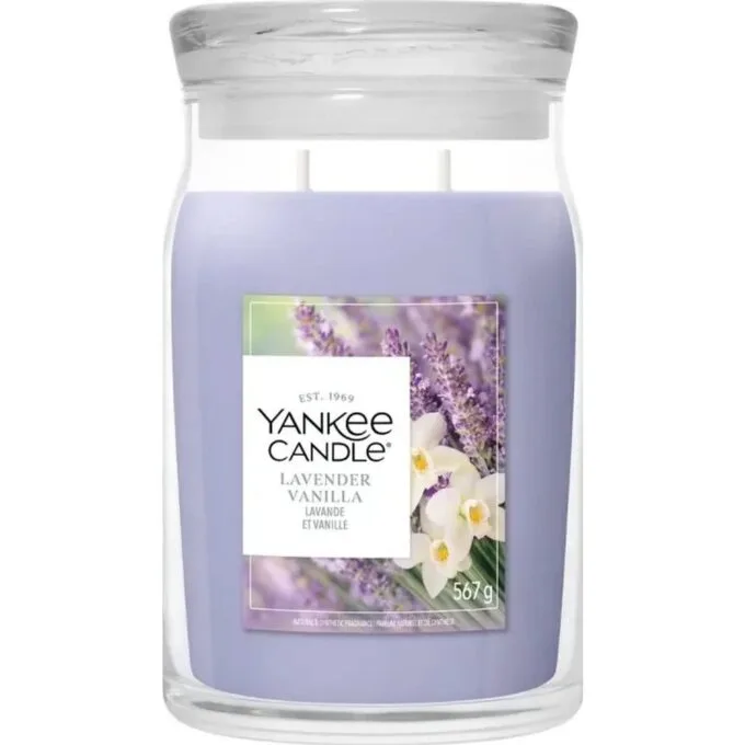 Yankee Candle Signature Lavender Vanilla Świeca Duża 567g — image 1