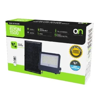 GBC ON LED ELYON 1500 Solar LED Floodlight with Panel and Battery 1500Lm — image 2