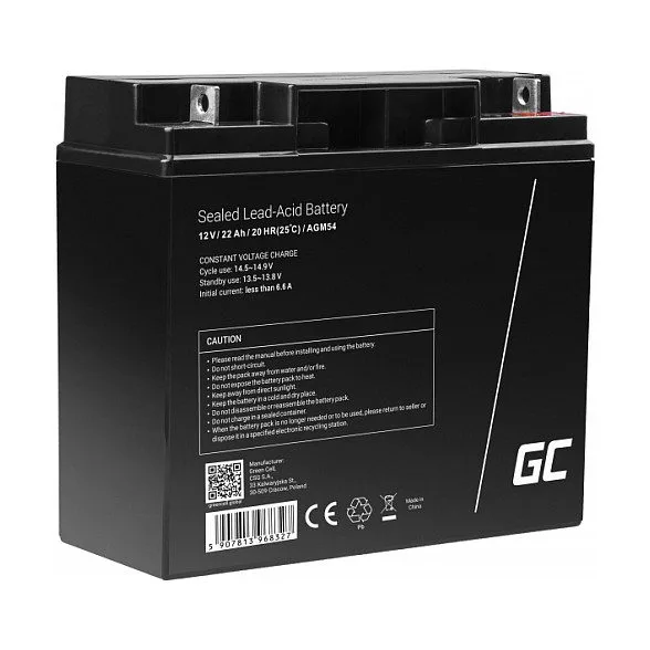 Green Cell AGM54 vehicle battery — image 1
