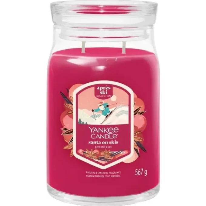 Yankee Candle Signature Santa On Skis Świeca Duża 567g — image 1