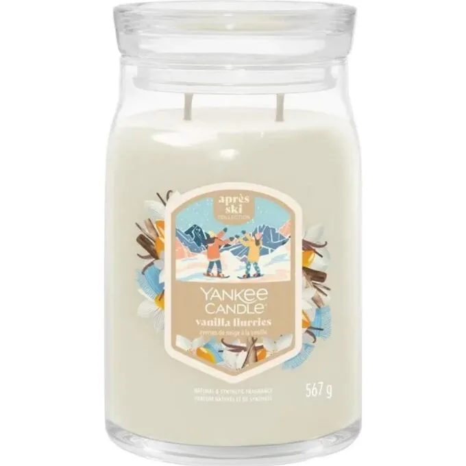 Yankee Candle Signature Vanilla Flurries Świeca Duża 567g — image 1