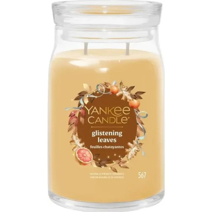 Yankee Candle Signature Glistening Leaves Świeca Duża 567g — image 1