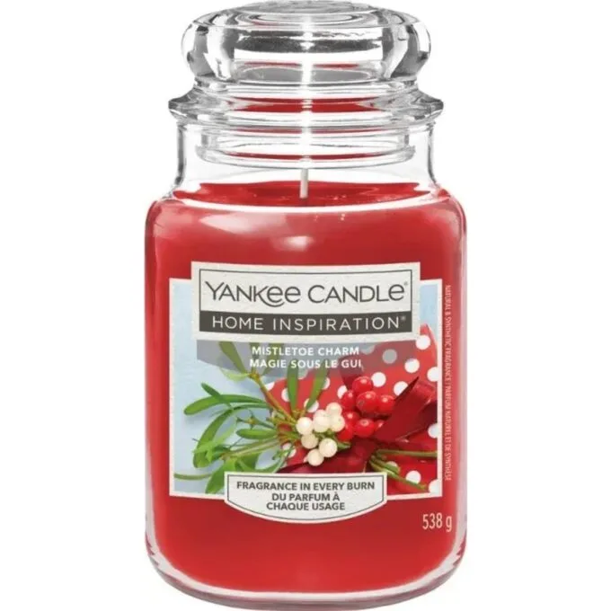 Yankee Candle Home Inspiration Mistletoe Charm Świeca Duża 538g — image 1