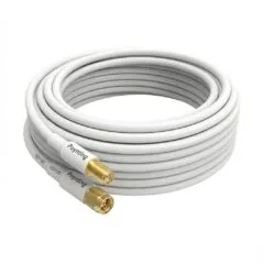 Poynting antenna accessories Cable A-CAB-144 5mTwin Pair HDF195 SMA(M) coated to SMA(F) white gold