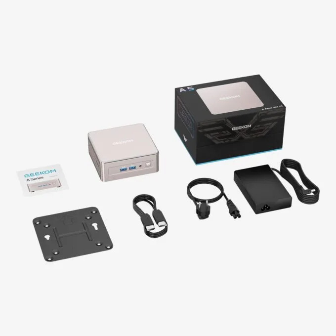 GEEKOM A5 Mini PC AMD Ryzen7 5825U 16GB DDR4, 512GB NVMe, 2.5GbE, HDMI/USB-C, Win11 Pro — image 9