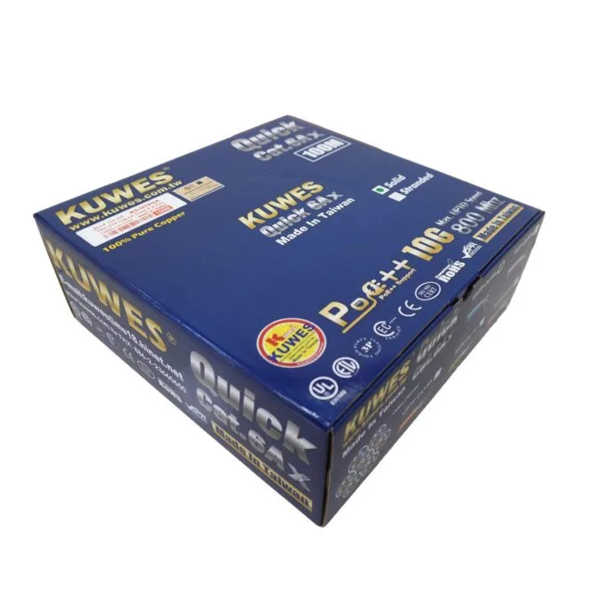 Kuwes CAT6A UTP Pure Copper Indoor 100m Grey — image 2