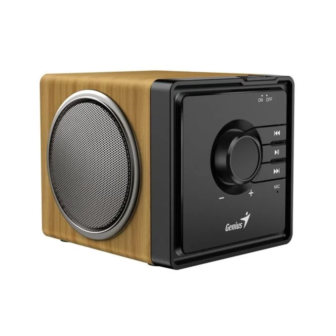 Genius Mobile Speaker Portable BT 6W SP-916BT Pine Wood — image 2