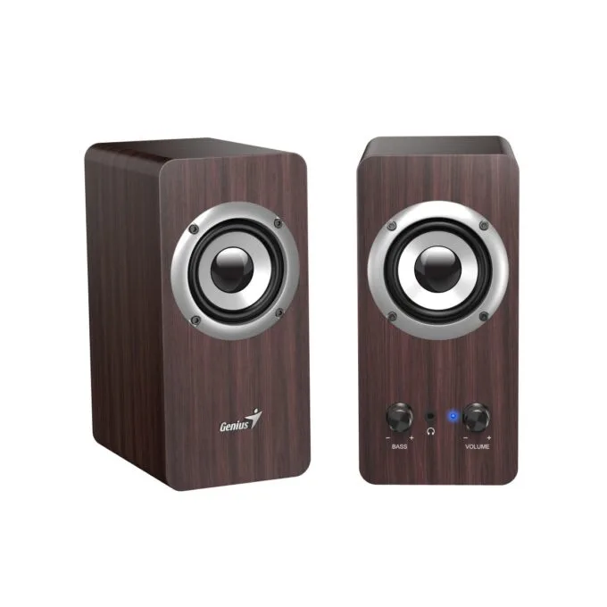 Genius PC Speakers 2.0 16W SP-HF400 Brown Wood — image 2