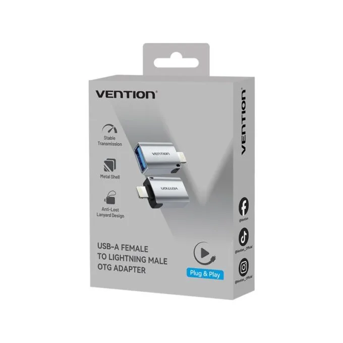 Vention Adaptor USB-A Female to Lightning Male OTG CUCH0 — image 2