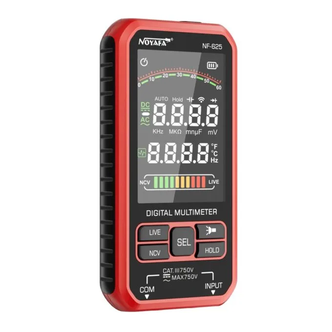 Noyafa Digital Multimeter for Resistance, Capacitance, Temperature, Frequency & AC/DC Voltage NF-625 — image 2