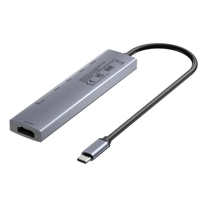 Unitek USB-C Hub 2xUSB-A/USB-C/HDMI/SD/PD100W with ON/OFF Screen Switch H1124A — image 2
