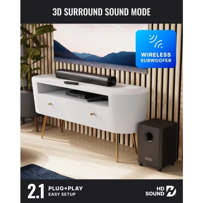 Majority Soundbar NAGA 60 Plus Free 2.1 300W Wireless Subwoofer — image 2