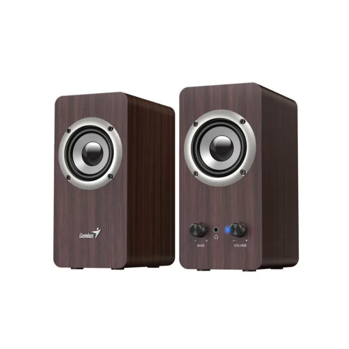 Genius PC Speakers 2.0 16W SP-HF400 Brown Wood — image 3