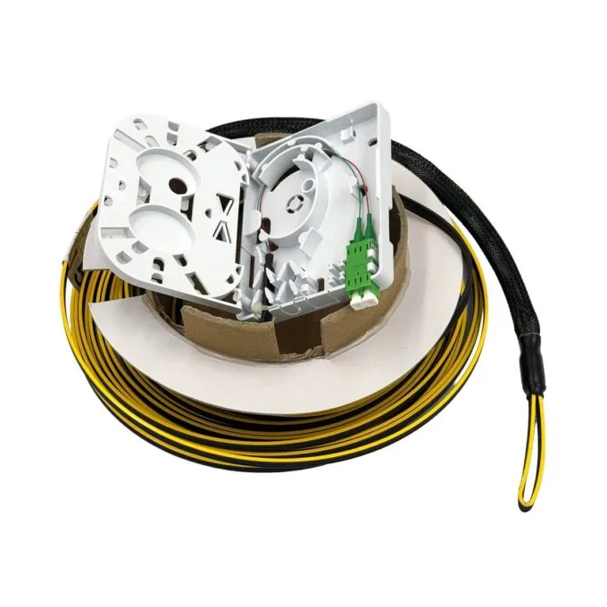 KEYNET Patch Cord with Pre-Terminated Fiber Optic Outlet SafeTrack LC/APC 15.0m — image 2