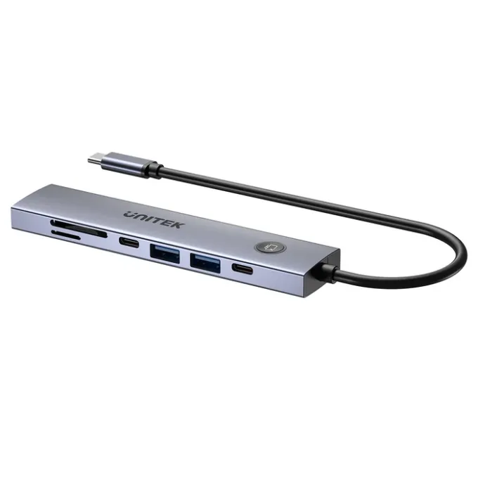 Unitek USB-C Hub 2xUSB-A/USB-C/HDMI/SD/PD100W with ON/OFF Screen Switch H1124A — image 3