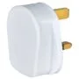 Mercury POWER Mains Plug UK 13A Fuse Rubber White 429.633UK