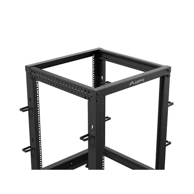 Lanberg Open Rack 19" 15U Adj.Depth 600-1000mm Black — image 4