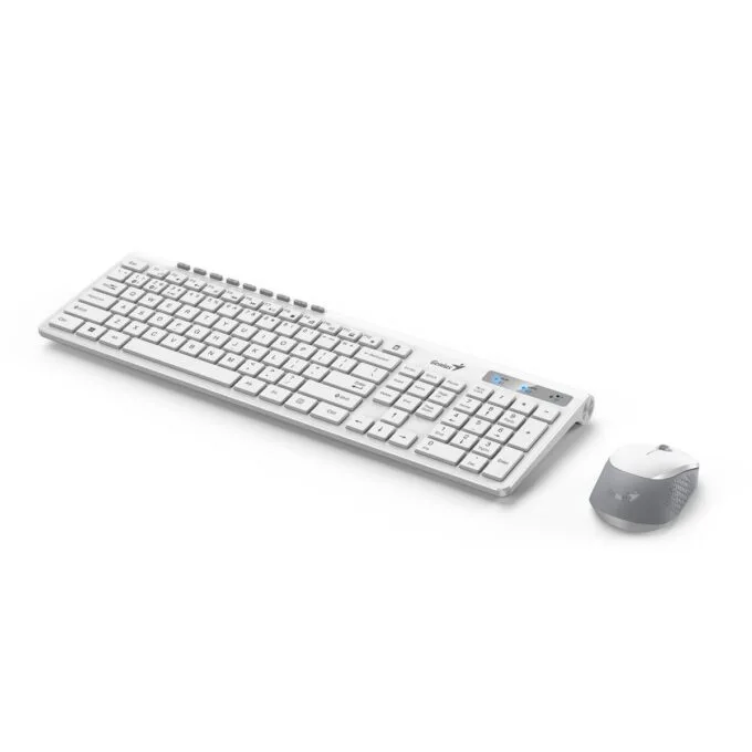 Genius Keyboard-Mouse Set Wireless+BT SlimStar 8230 White English — image 4