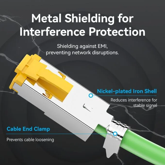 Vention NETWORK Connectors CAT6A FTP Shock-Resistant Modular Plug IDOB0-10 (10-Pack) — image 6