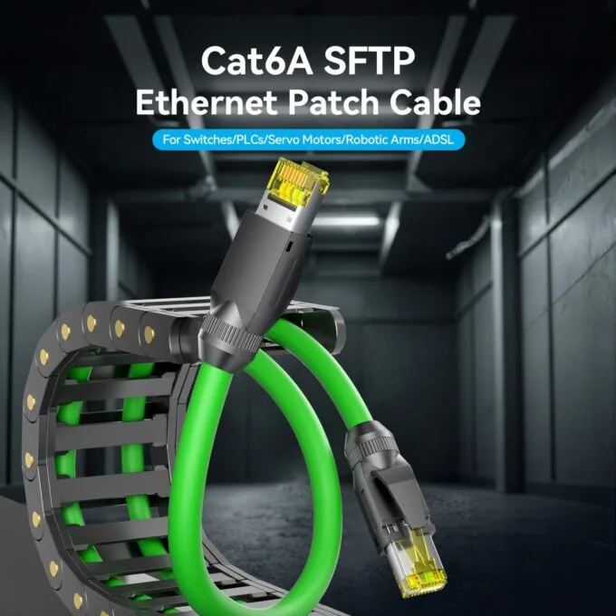 Vention NETWORK Cable CAT6A SFTP Anti-Vibration Industrial Flexible 0.5m IBYGD — image 4