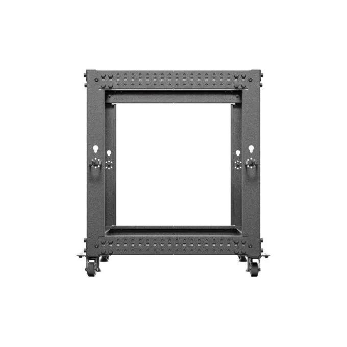 Lanberg Open Rack 19" 12U Adj.Depth 600-1000mm Black — image 4