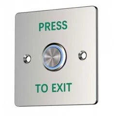 Zudsec Button Door Release Waterproof With Blue Light ZDBT-701BWL