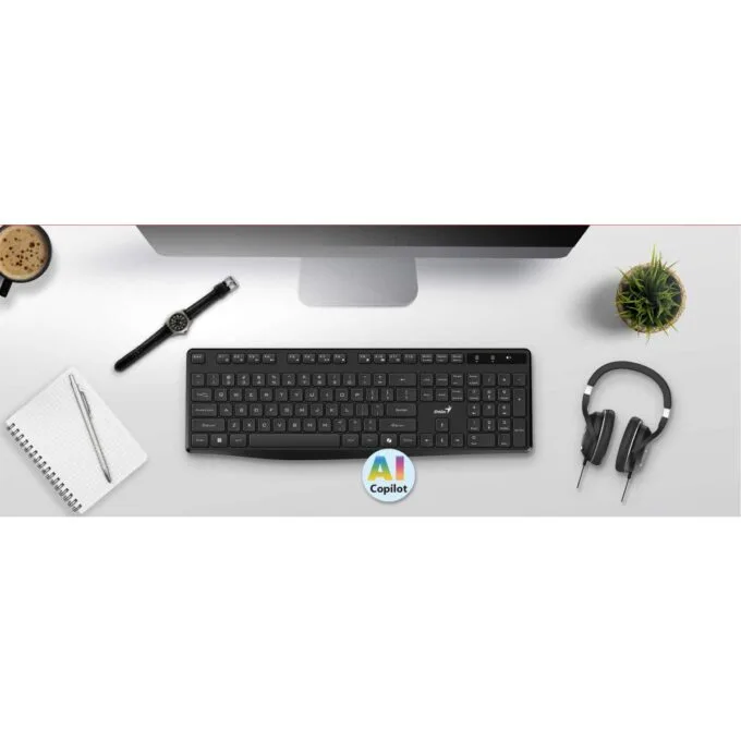 Genius Keyboard Wireless AI Silent & Low Profile KB-7200 English — image 5