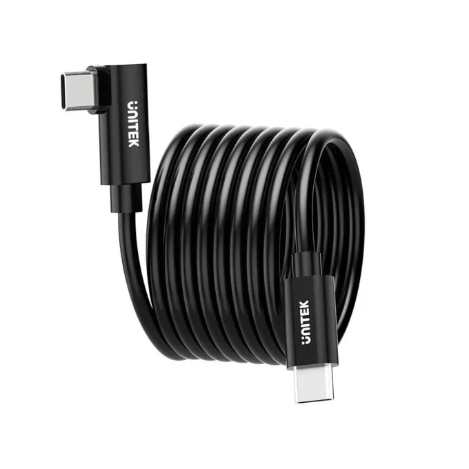 Unitek UC VR Link Pro Cable USB-C to USB-C 90 Degree 5Gps & 60W 5.0m C14094A — image 5