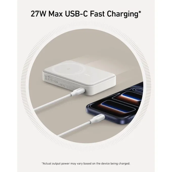 Anker Mobile Powerbank Wireless 10000 15W Smart Display Qi2 MagGo Black — image 5
