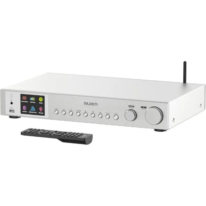 Majority FITZWILLIAM 2 Radio WiFi/BT/USB/FM/LineOut/Display Silver — image 1