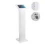 Brateck Tablet FloorStand AntiTheft 10-11'' with Custom Branding PAD32-01 White