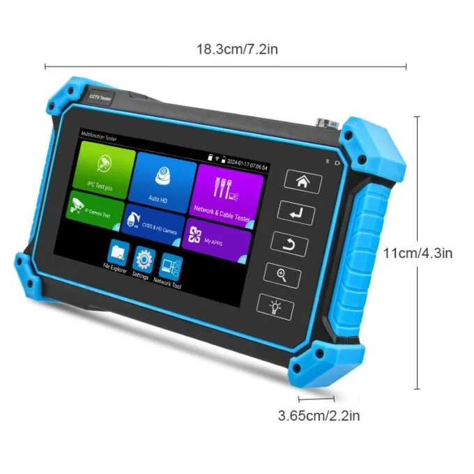 Noyafa CCTV & Network Tester with 5.4'' IPS Touchscreen, 4K Video Support, PoE Output & Cable Testing NF-IPC715 — image 8