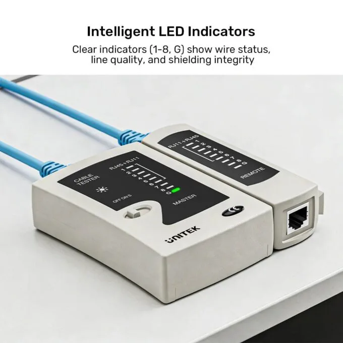Unitek Network Tools Cablet Tester for RJ45/RJ11 OT140AGY01 — image 6