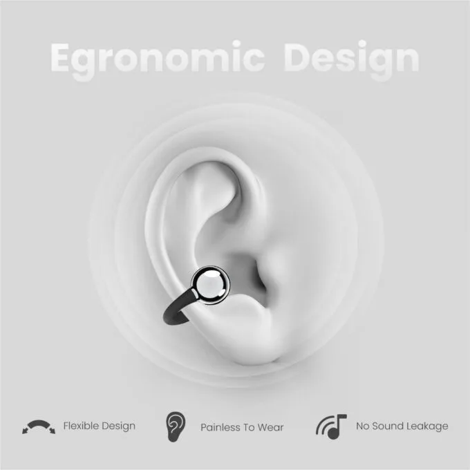 HiFuture Headphones Open Ear FlexClip Black — image 3