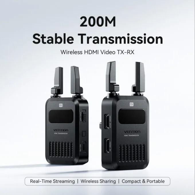Vention ADUB0 Professional Wireless HDMI Kit 5.8Ghz up to 200m & Camera Mountable — image 7