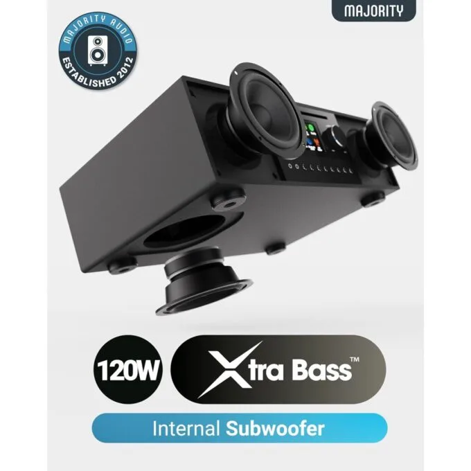 Majority QUADRIGA 2.1 Mini HiFi 120W with 6'' Subwoofer, CD Player, Internet Radio, Bluetooth, USB — image 2