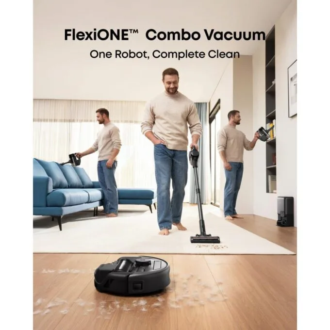 Anker Eufy RoboVac E20 3-in-1 Robot Vacuum Cleaner With Self Emptying Station + Stick + Handheld — image 2