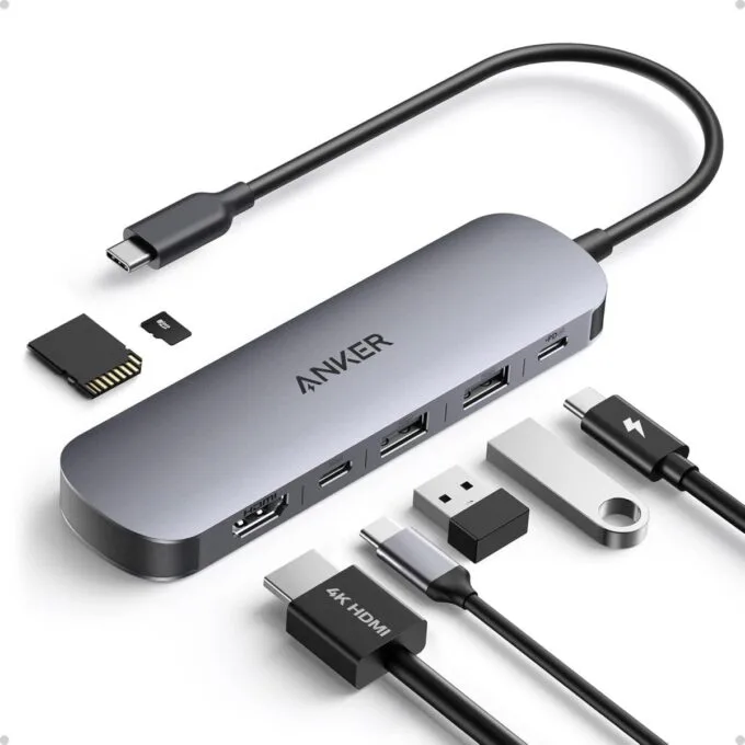 Anker Work Hub USB-C 7-in-1 1xUSBC 2xUSBA 1xPD100W 4KHDMI-SD A83D2 — image 1