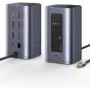 Baseus 12-in-1 USB Hub 2xUSB-C & 4xUSB-A 2 x 4K HDMI Gb Lan SD PD100W