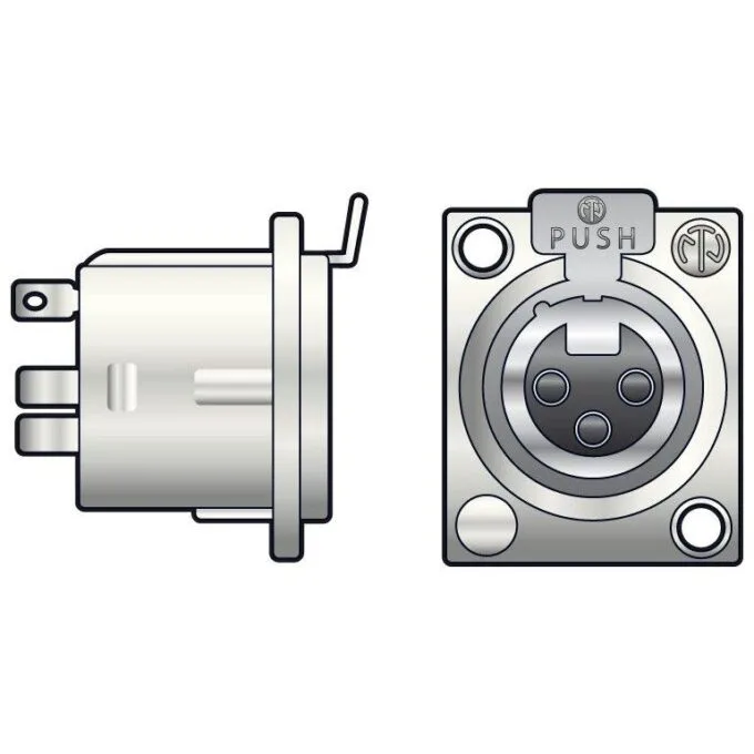 Neutrik NC3FD-LX XLR Socket PCB 761.660UK — image 1