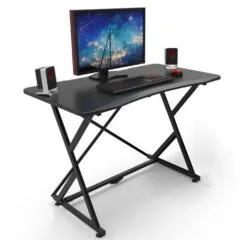 Computer desk 110x60cm gaming black carbon