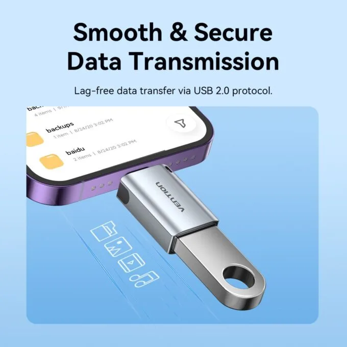 Vention Adaptor USB-A Female to Lightning Male OTG CUCH0 — image 7
